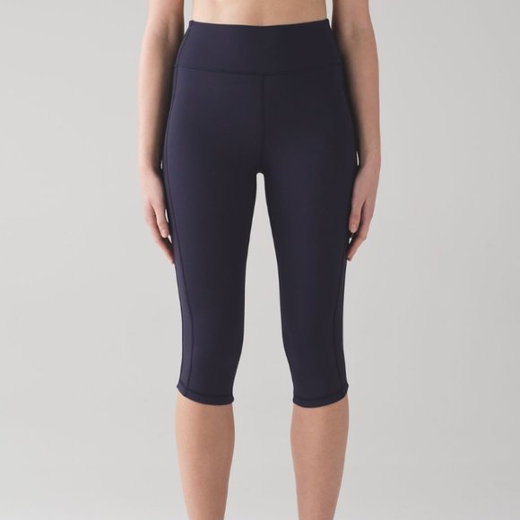 LULULEMON Squad Goals Crop (17") Midnight Navy Blue {A34} - Picture 1 of 7